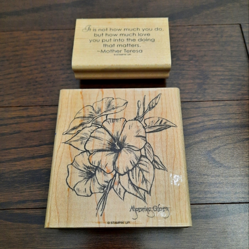 Stampin' Up! Morning Soft 2 Wood Mounted Stamp Set